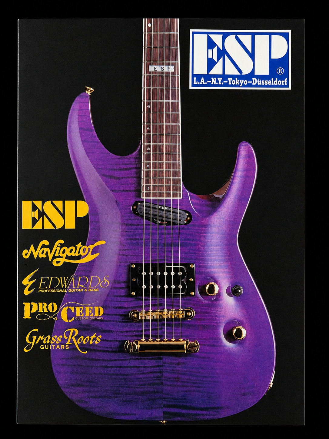ESP 1993 Catalogue guitar catalogue cover