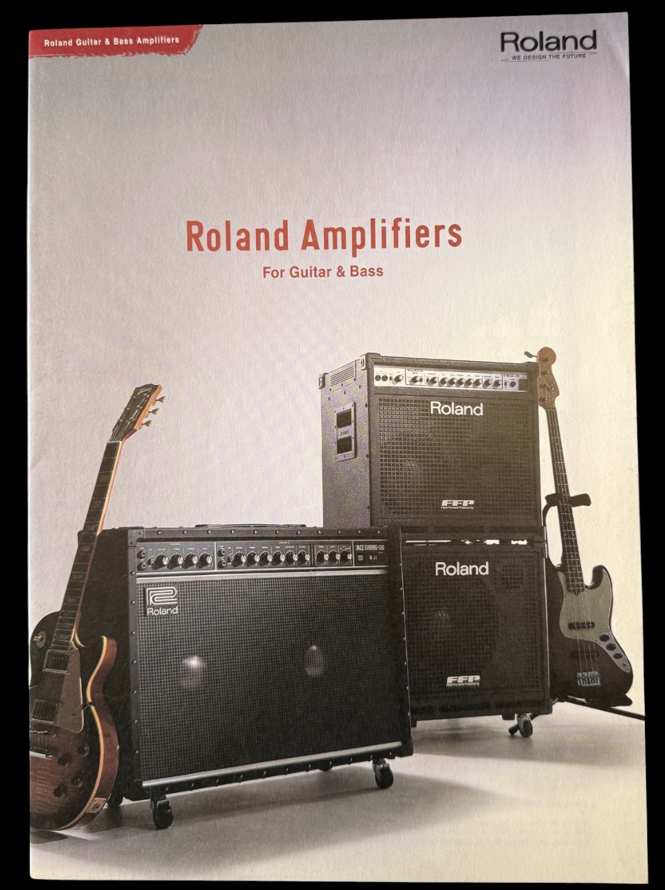 Original cover of 2005 Roland Guitar and Bass Amplifier Catalogue